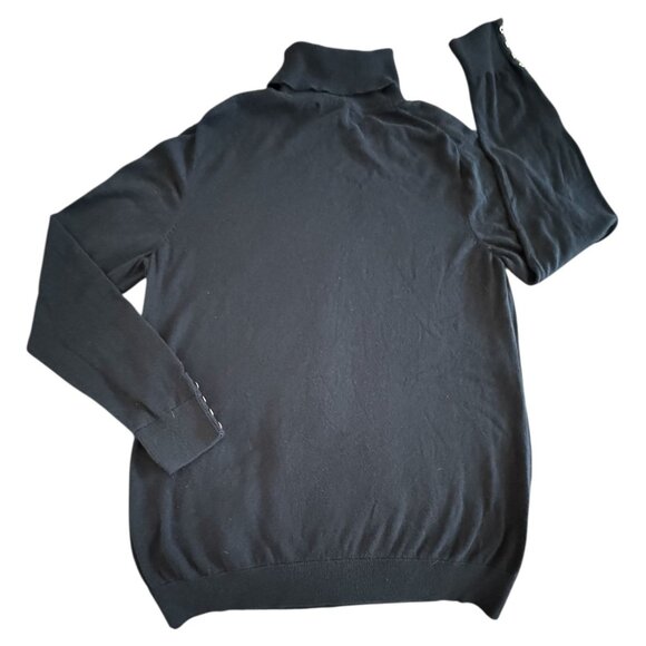 Tommy Hilfiger Argyle Turtleneck Sweater Blue Red Classic Knit Women's SZ L/G - Picture 8 of 8